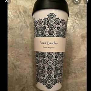 NWT Vera Bradley Lisbon Medallion Travel Mug